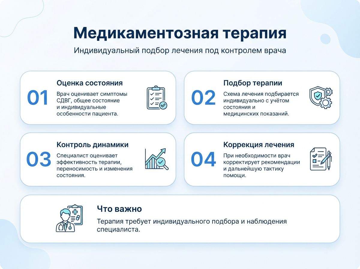 Лечение СДВГ в Боровичах у детей и взрослыхинфографика